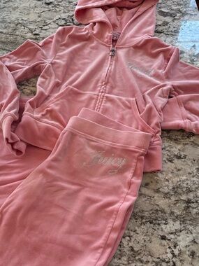 Juicy Couture Velour Tracksuit Baby Pink